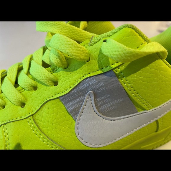 Lime Green Air Force ones, men’s size 9.5. - Picture 2 of 4